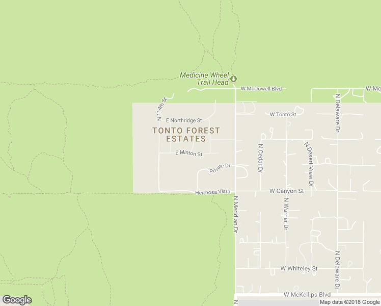 map of restaurants, bars, coffee shops, grocery stores, and more near 11424 East Minton Street in Mesa