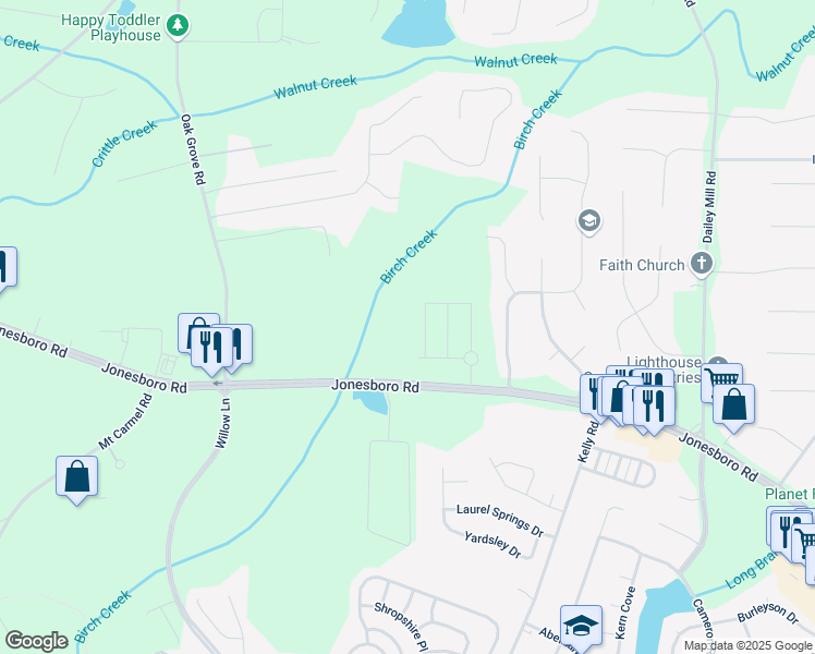 map of restaurants, bars, coffee shops, grocery stores, and more near in Lawrenceville