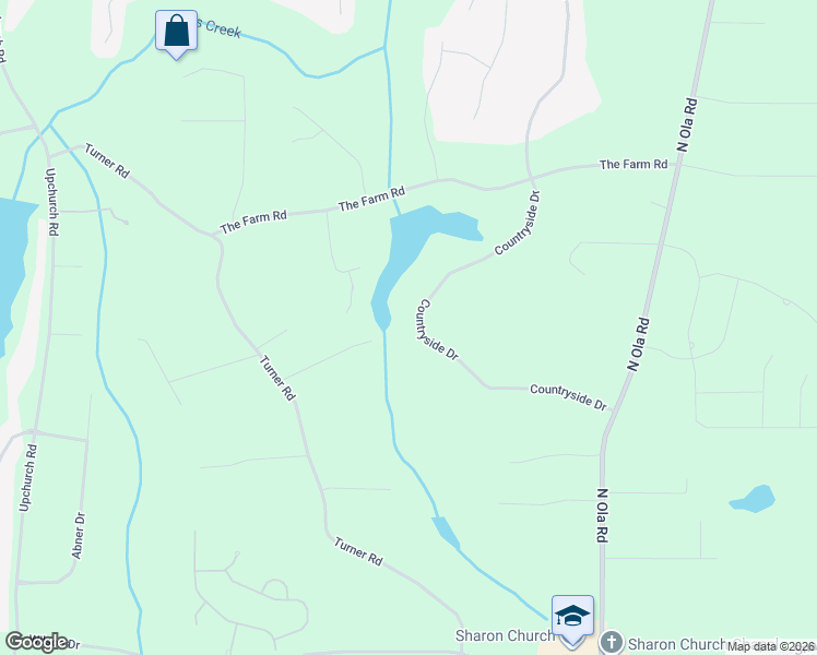 map of restaurants, bars, coffee shops, grocery stores, and more near 395 Country Side Drive in McDonough
