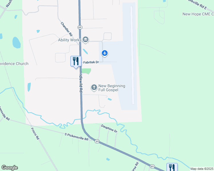 map of restaurants, bars, coffee shops, grocery stores, and more near 2533 Mississippi 69 in Columbus