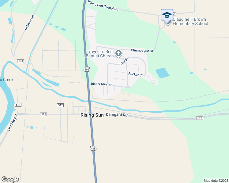 map of restaurants, bars, coffee shops, grocery stores, and more near 306 Arnold Circle in Greenwood