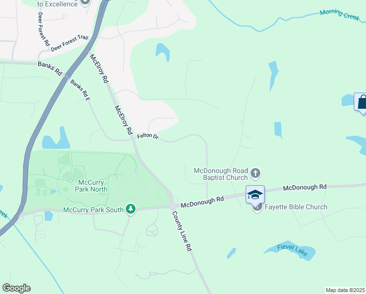 map of restaurants, bars, coffee shops, grocery stores, and more near 250 Felton Drive in Fayetteville