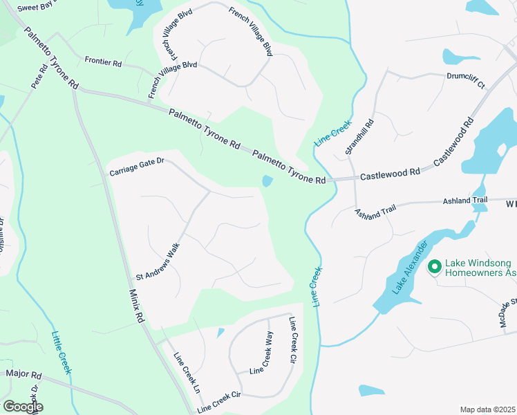 map of restaurants, bars, coffee shops, grocery stores, and more near 165 Carriage Gate Drive in Sharpsburg