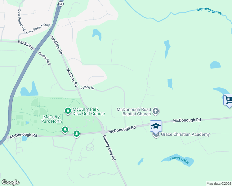 map of restaurants, bars, coffee shops, grocery stores, and more near 230 Felton Drive in Fayetteville