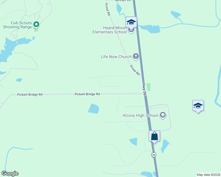 map of restaurants, bars, coffee shops, grocery stores, and more near 90 Cub Lane in Covington