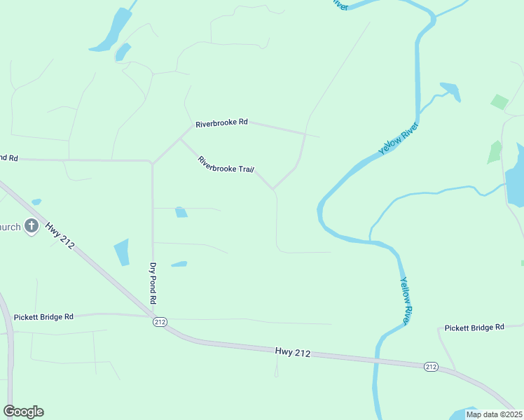 map of restaurants, bars, coffee shops, grocery stores, and more near 160 Riverbrooke Trail in Covington