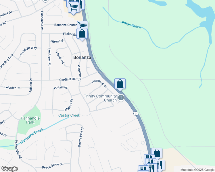 map of restaurants, bars, coffee shops, grocery stores, and more near 1706 Pheasant Drive in Jonesboro