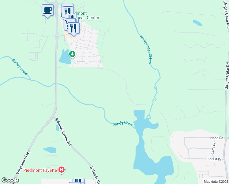 map of restaurants, bars, coffee shops, grocery stores, and more near 1016 Hood Road in Fayetteville