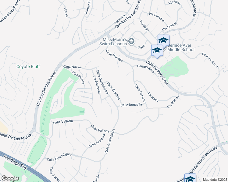 map of restaurants, bars, coffee shops, grocery stores, and more near 2846 Calle Esteban in San Clemente