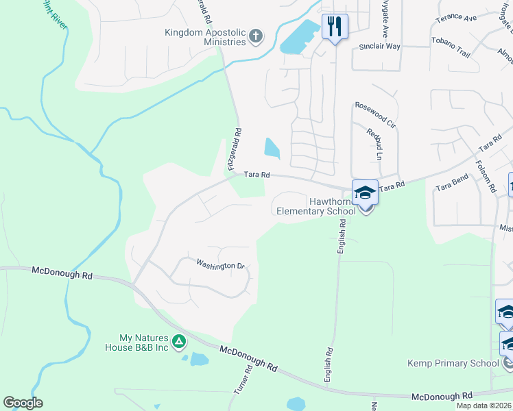 map of restaurants, bars, coffee shops, grocery stores, and more near 623 Jake Trail in Jonesboro