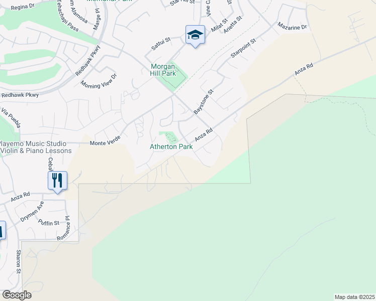 map of restaurants, bars, coffee shops, grocery stores, and more near 45723 Bassett Street in Temecula