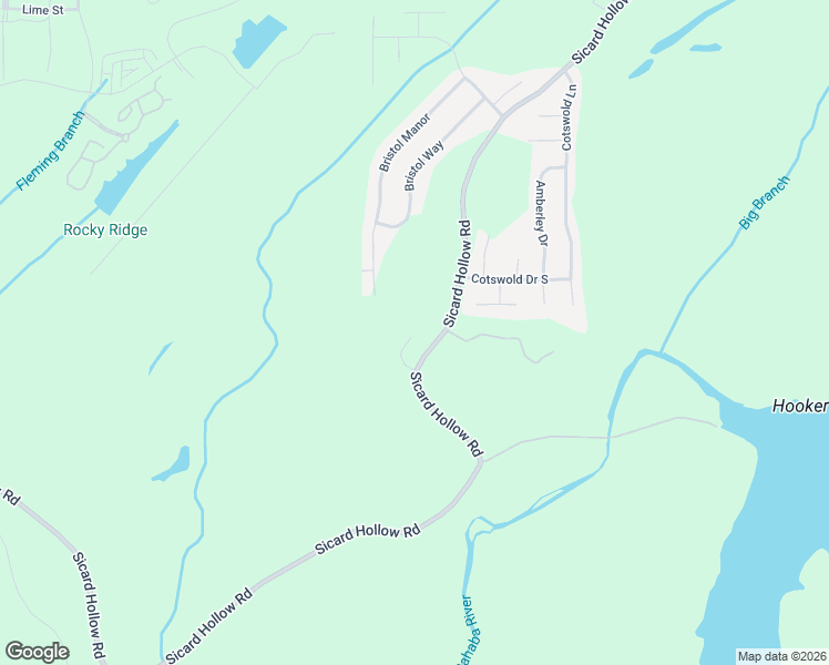 map of restaurants, bars, coffee shops, grocery stores, and more near 4420 Sicard Hollow Road in Birmingham