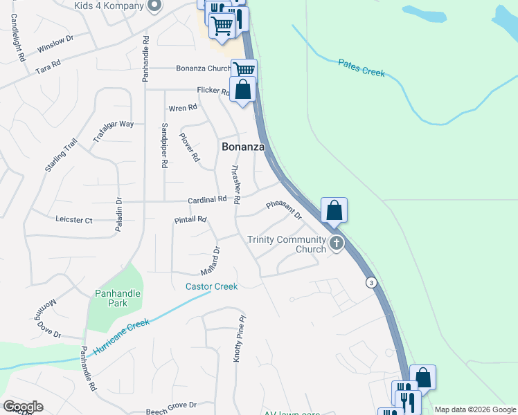 map of restaurants, bars, coffee shops, grocery stores, and more near 1681 Pheasant Drive in Jonesboro