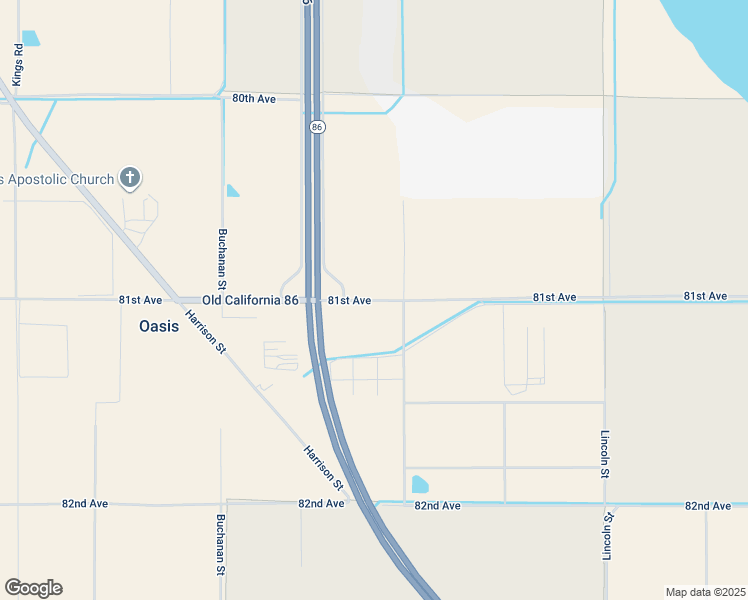 map of restaurants, bars, coffee shops, grocery stores, and more near 81st Avenue in Oasis
