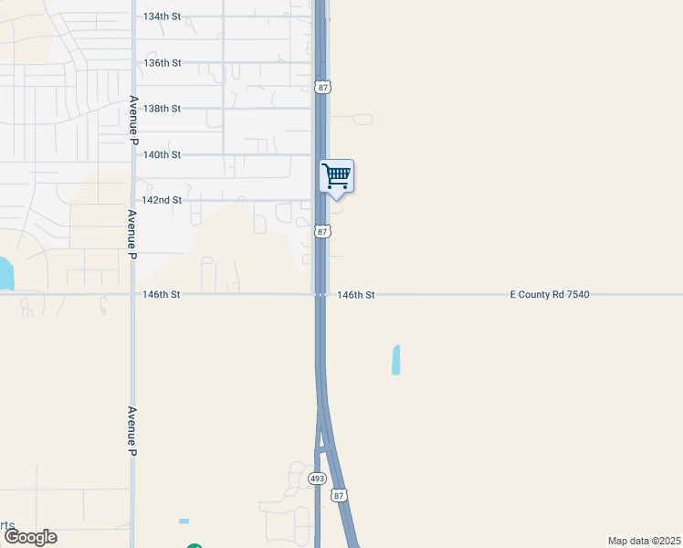 map of restaurants, bars, coffee shops, grocery stores, and more near 14405 U.S. 87 in Lubbock