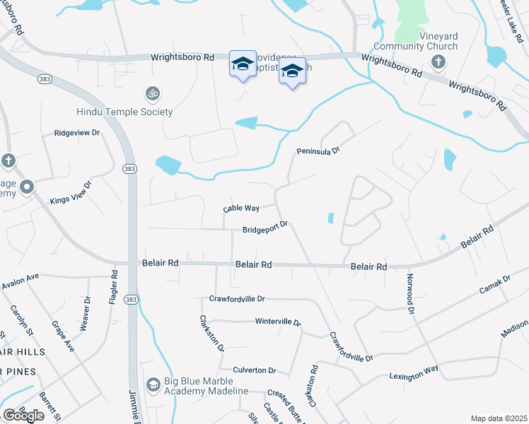 map of restaurants, bars, coffee shops, grocery stores, and more near 2918 Cable Way in Augusta