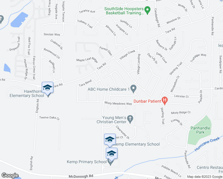 map of restaurants, bars, coffee shops, grocery stores, and more near 10728 Misty Meadows Court in Hampton