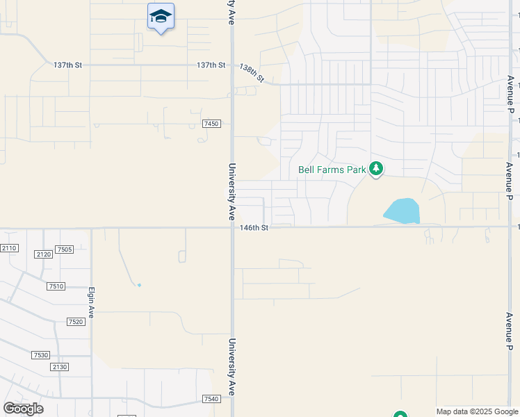 map of restaurants, bars, coffee shops, grocery stores, and more near 14417 Avenue X in Lubbock
