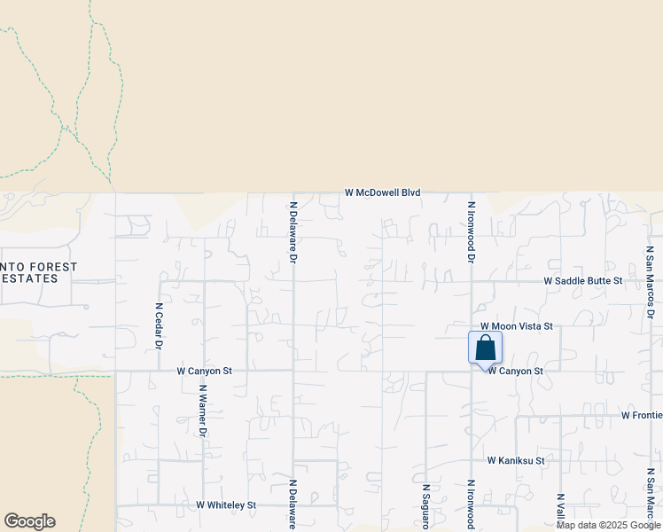 map of restaurants, bars, coffee shops, grocery stores, and more near 2258 West Saddle Butte Street in Apache Junction