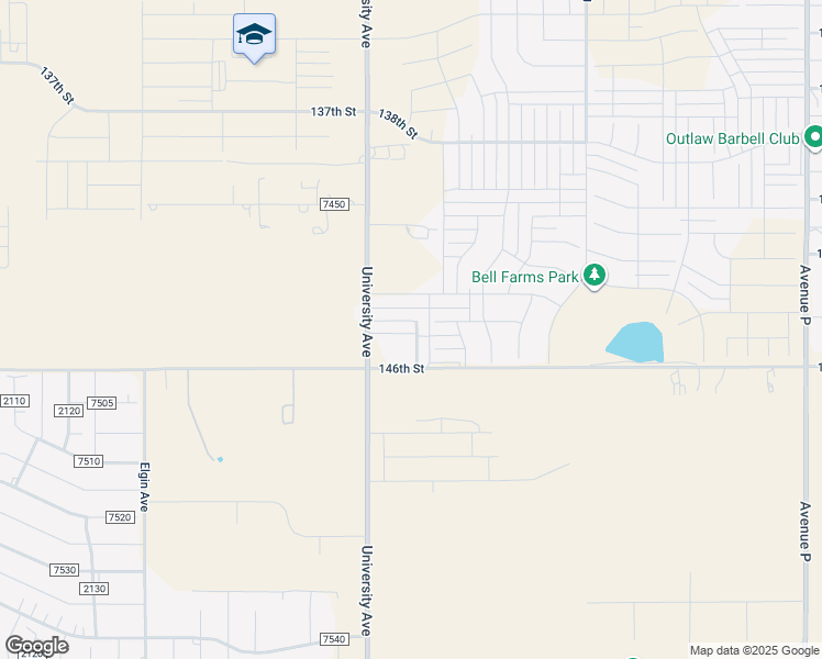 map of restaurants, bars, coffee shops, grocery stores, and more near 14122 Avenue W in Lubbock