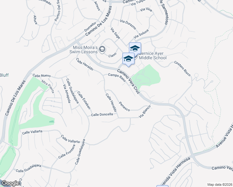 map of restaurants, bars, coffee shops, grocery stores, and more near 2849 Penasco in San Clemente