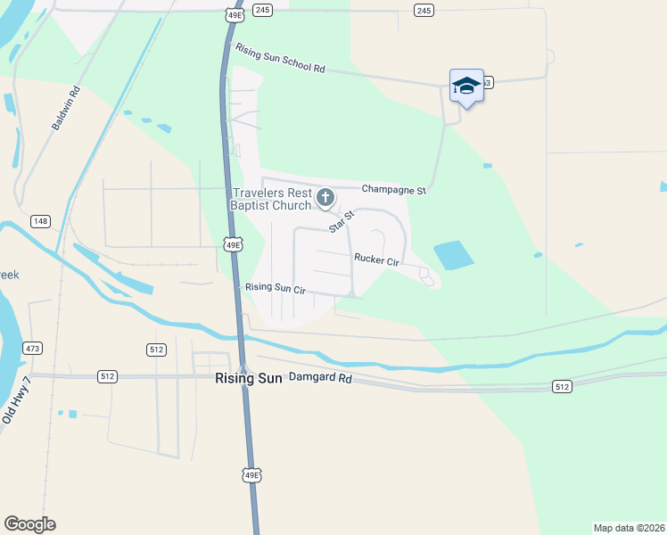 map of restaurants, bars, coffee shops, grocery stores, and more near 101 Rucker Circle in Greenwood