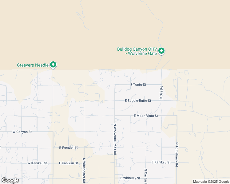 map of restaurants, bars, coffee shops, grocery stores, and more near 334 North Arizona Road in Apache Junction