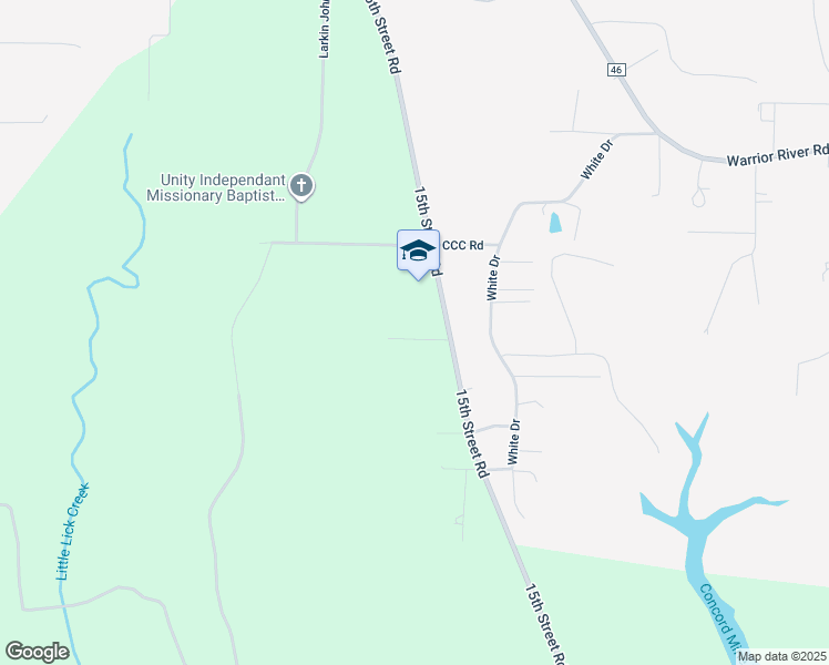 map of restaurants, bars, coffee shops, grocery stores, and more near 6545 Garris Drive in Bessemer