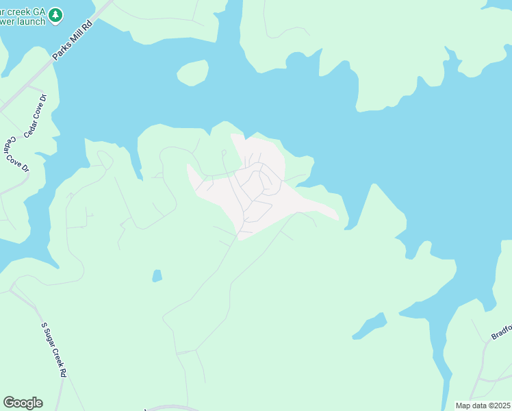 map of restaurants, bars, coffee shops, grocery stores, and more near 121 Fishing Lane in Eatonton