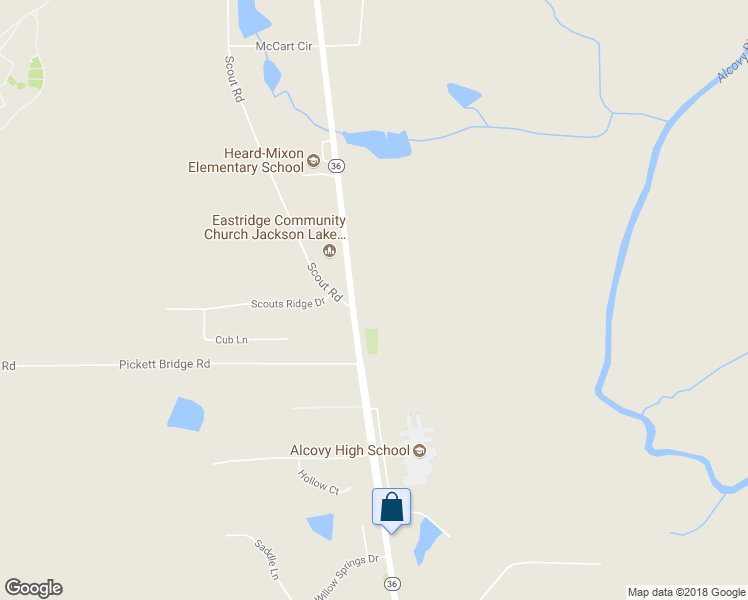map of restaurants, bars, coffee shops, grocery stores, and more near 14299 Georgia 36 in Covington