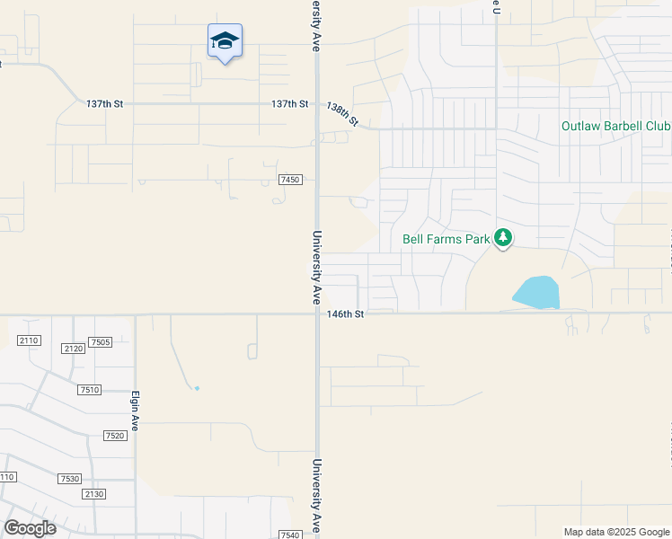 map of restaurants, bars, coffee shops, grocery stores, and more near 440 County Road 2200 in Lubbock