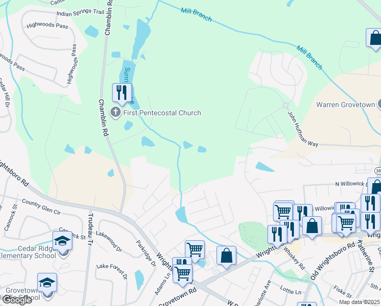 Grovetown GA Walk Score