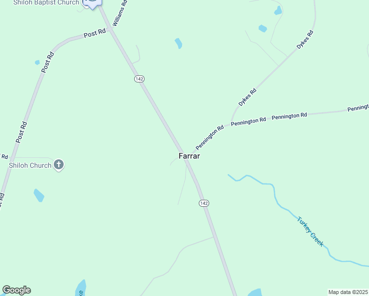map of restaurants, bars, coffee shops, grocery stores, and more near 53 Pennington Road in Newborn
