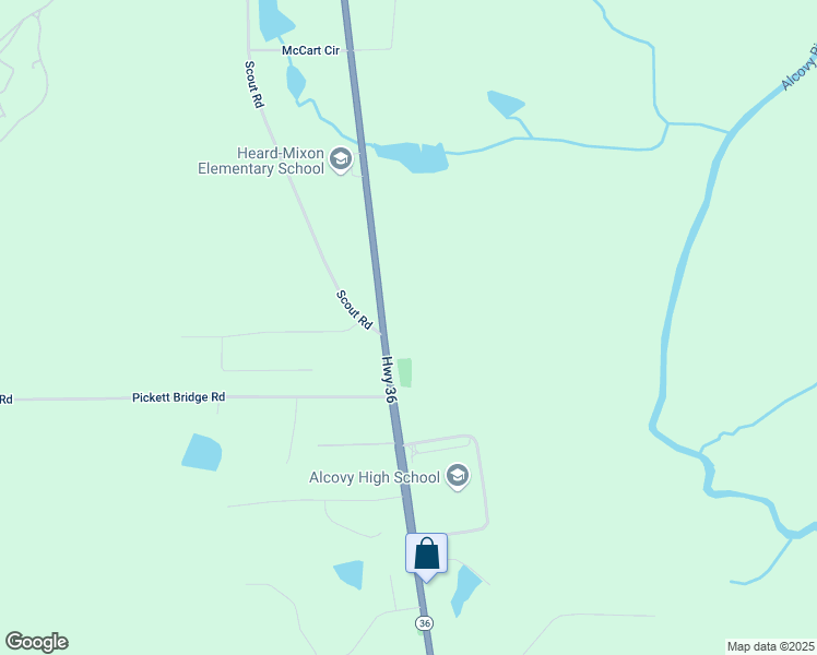 map of restaurants, bars, coffee shops, grocery stores, and more near 14299 Georgia 36 in Covington