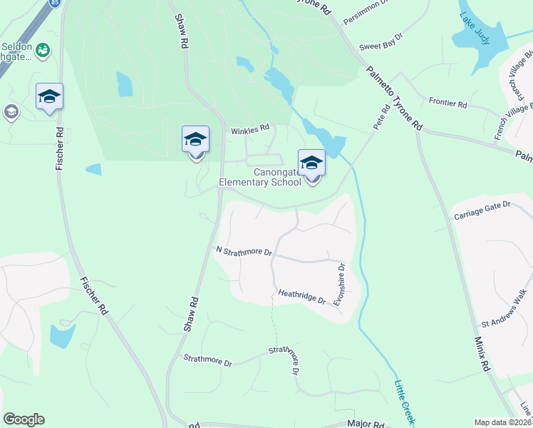 map of restaurants, bars, coffee shops, grocery stores, and more near 5 Scotsburn Court in Sharpsburg