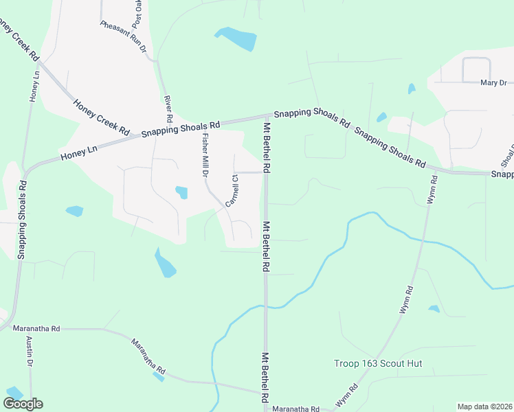 map of restaurants, bars, coffee shops, grocery stores, and more near 150 Mount Bethel Road in McDonough