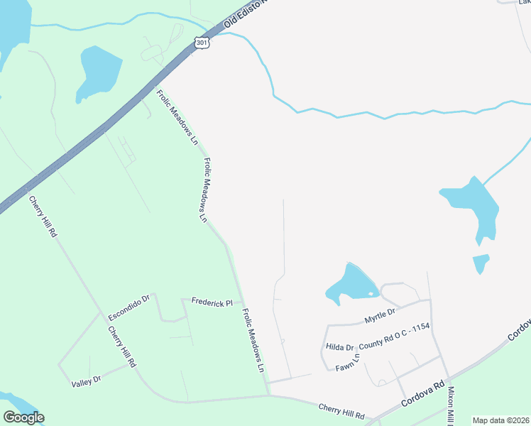 map of restaurants, bars, coffee shops, grocery stores, and more near 289 North Trail in Orangeburg