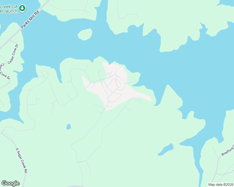 map of restaurants, bars, coffee shops, grocery stores, and more near 121 Fishing Lane in Eatonton