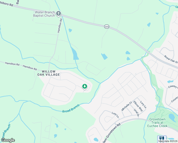 map of restaurants, bars, coffee shops, grocery stores, and more near 727 Fordham Road in Grovetown