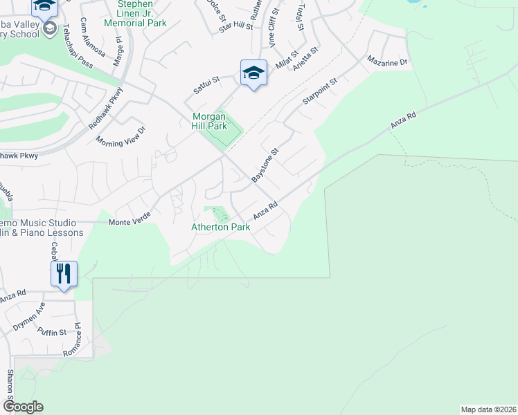 map of restaurants, bars, coffee shops, grocery stores, and more near in Temecula