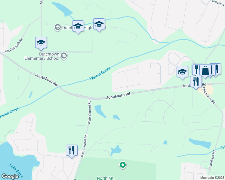 map of restaurants, bars, coffee shops, grocery stores, and more near 109 Emerald Lane in Hampton