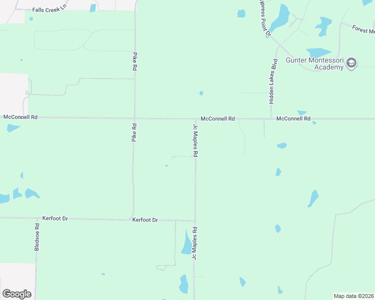 map of restaurants, bars, coffee shops, grocery stores, and more near 1340 McConnell Road in Gunter