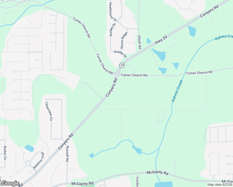map of restaurants, bars, coffee shops, grocery stores, and more near 838 Conyers Road in McDonough