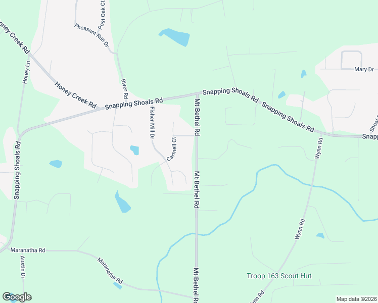map of restaurants, bars, coffee shops, grocery stores, and more near 150 Mount Bethel Road in McDonough