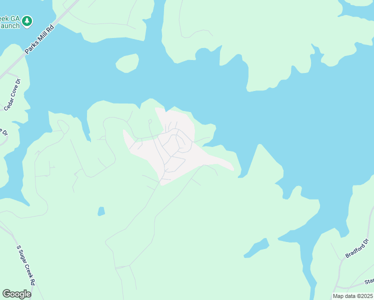 map of restaurants, bars, coffee shops, grocery stores, and more near 121 Fishing Lane in Eatonton