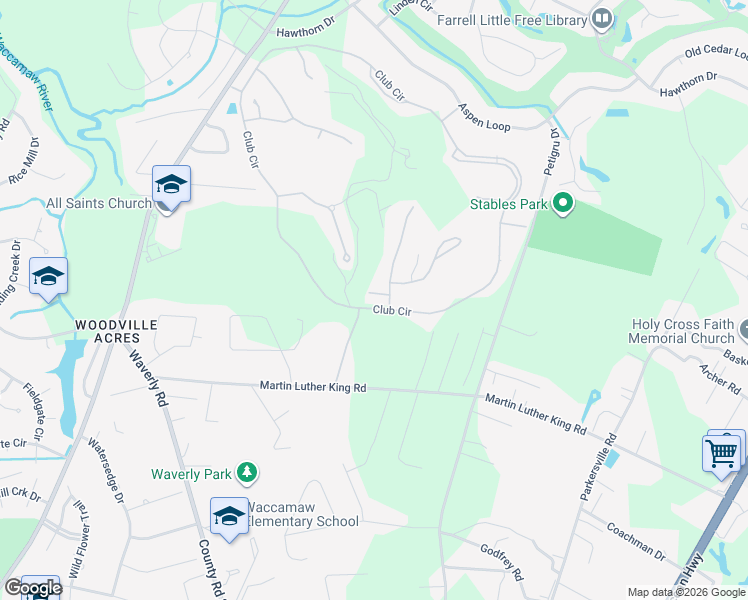 map of restaurants, bars, coffee shops, grocery stores, and more near 37 Bentley Court in Pawleys Island