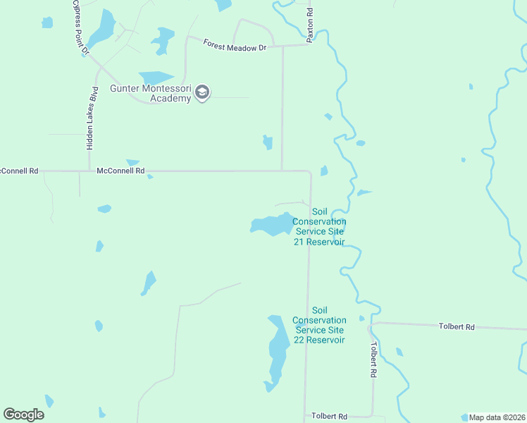 map of restaurants, bars, coffee shops, grocery stores, and more near 1919 Massey Road in Gunter