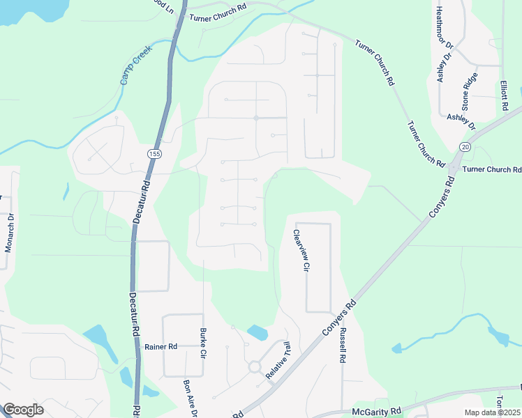 map of restaurants, bars, coffee shops, grocery stores, and more near 924 Ambeau Circle in McDonough