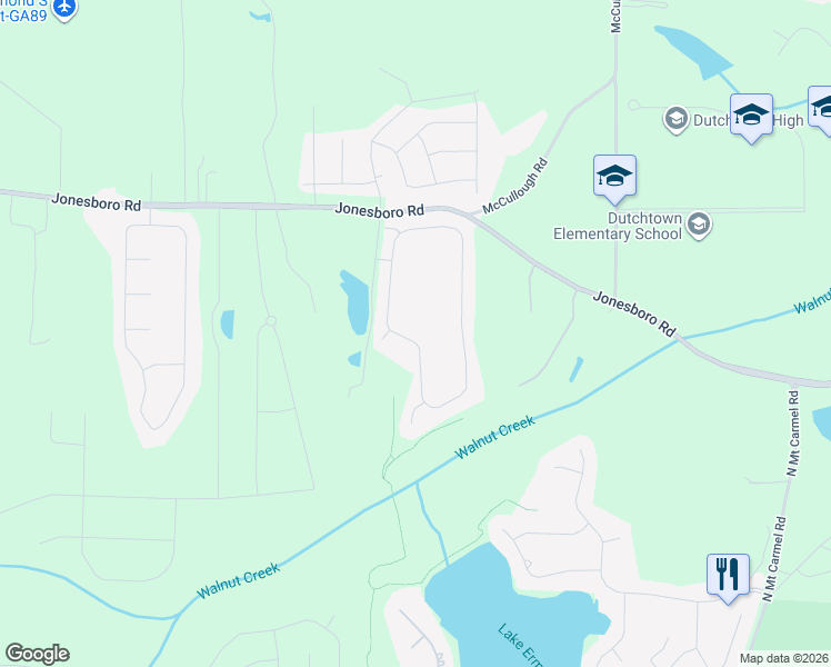 map of restaurants, bars, coffee shops, grocery stores, and more near 3344 Alhambra Circle in Hampton