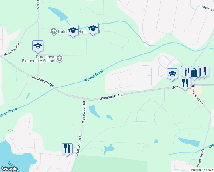map of restaurants, bars, coffee shops, grocery stores, and more near 203 Oak Grove Drive in Hampton